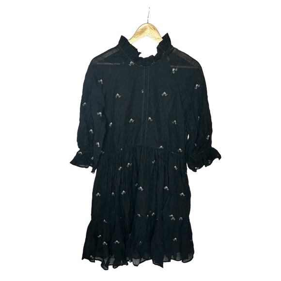 Last Chance NWT MIRTH Handmade Editions NAPA Mini Dress in Black Jamdani m - Picture 5 of 16